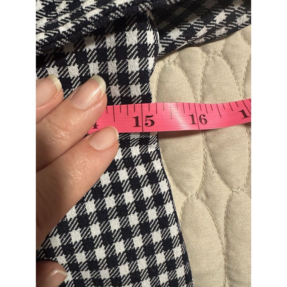 Calvin Klein Black and White Gingham Midi Dress - Picture 13 of 14